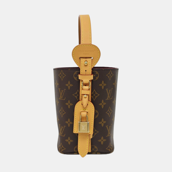 ALL IN BB Monogram Coated Canvas Brown