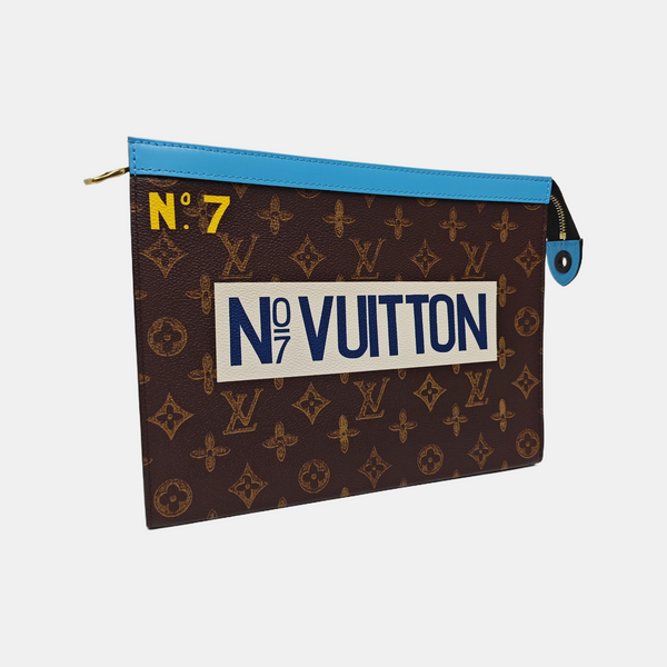 Pochette Voyag MM Monogram Coated Canvas Brown