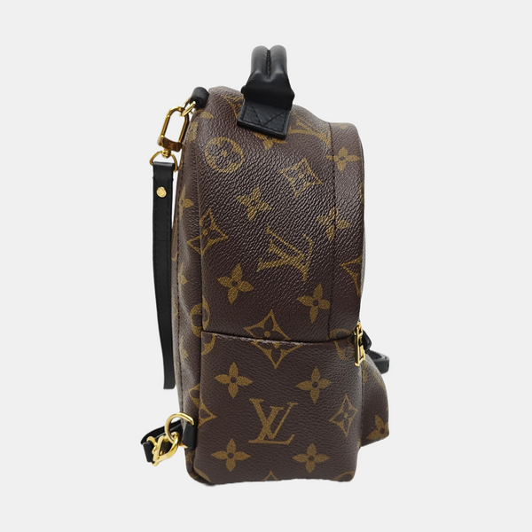PALM SPRINGS Mini Monogram Coated Canvas Brown
