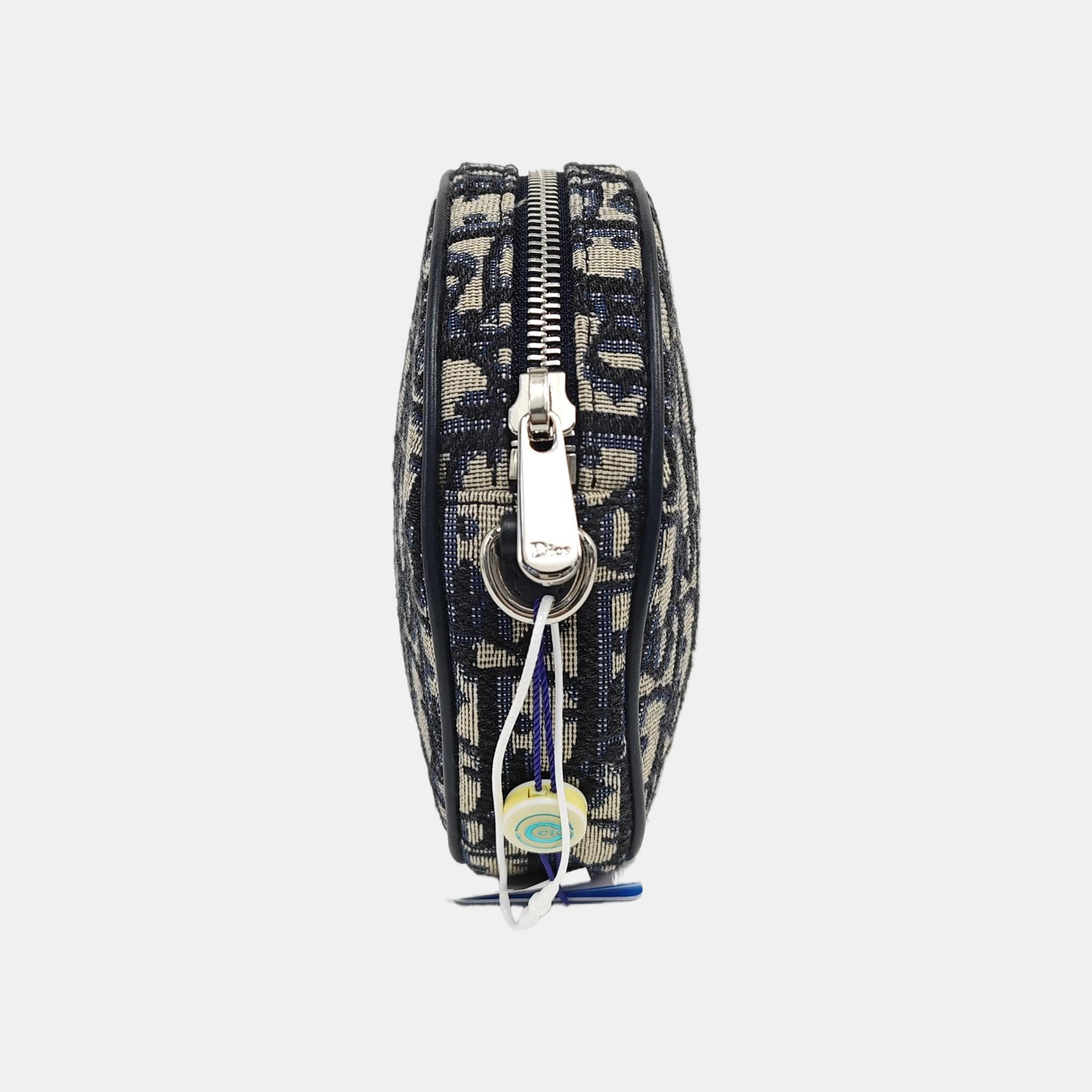 Oblique Canvas Shoulder Bag Small Blue