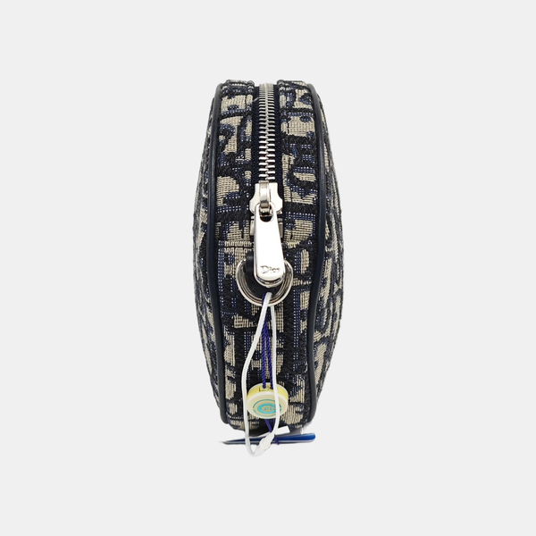 Oblique Canvas Shoulder Bag Small Blue