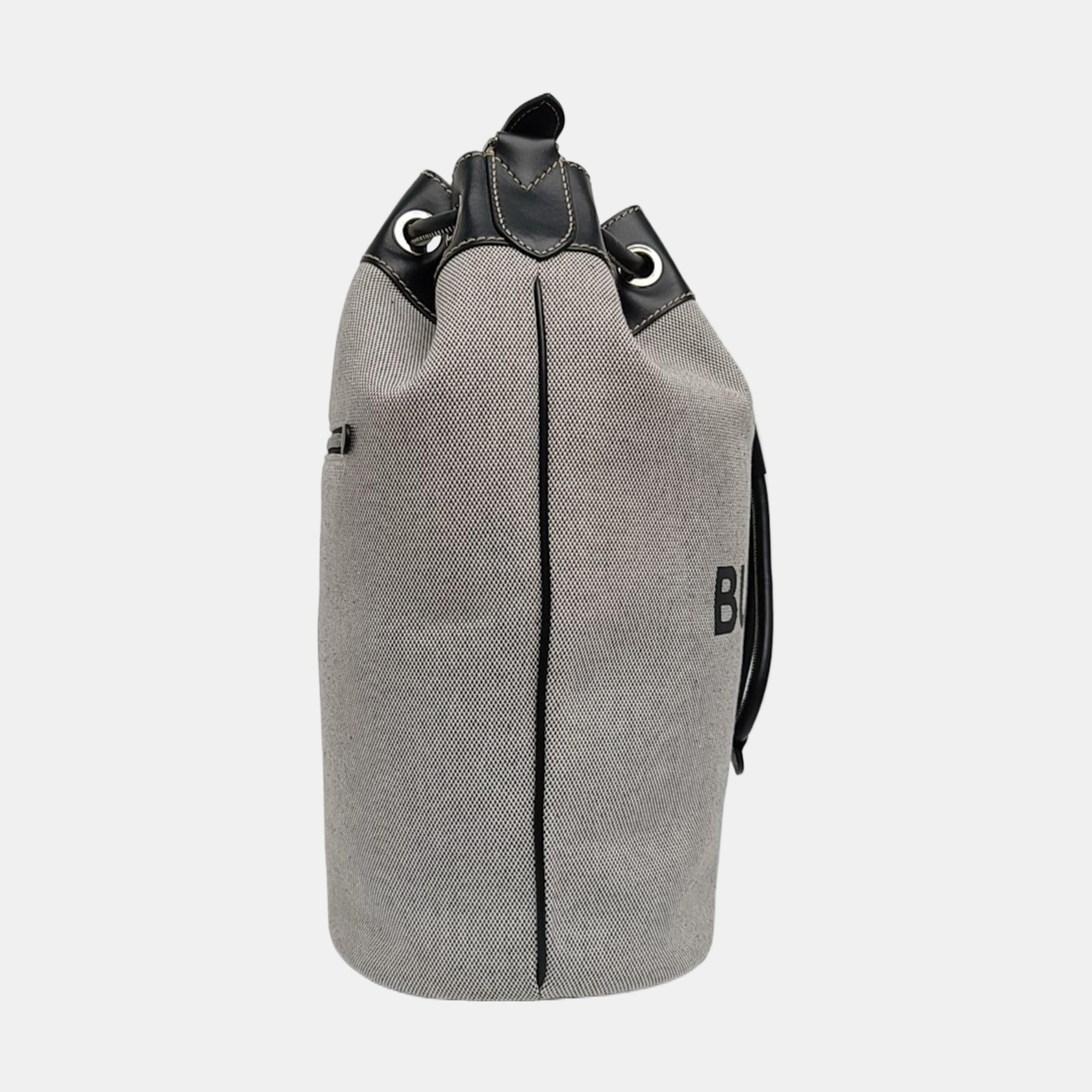 Canvas Bucket Bag Gray