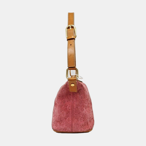 Suede Shoulder Bag Pink