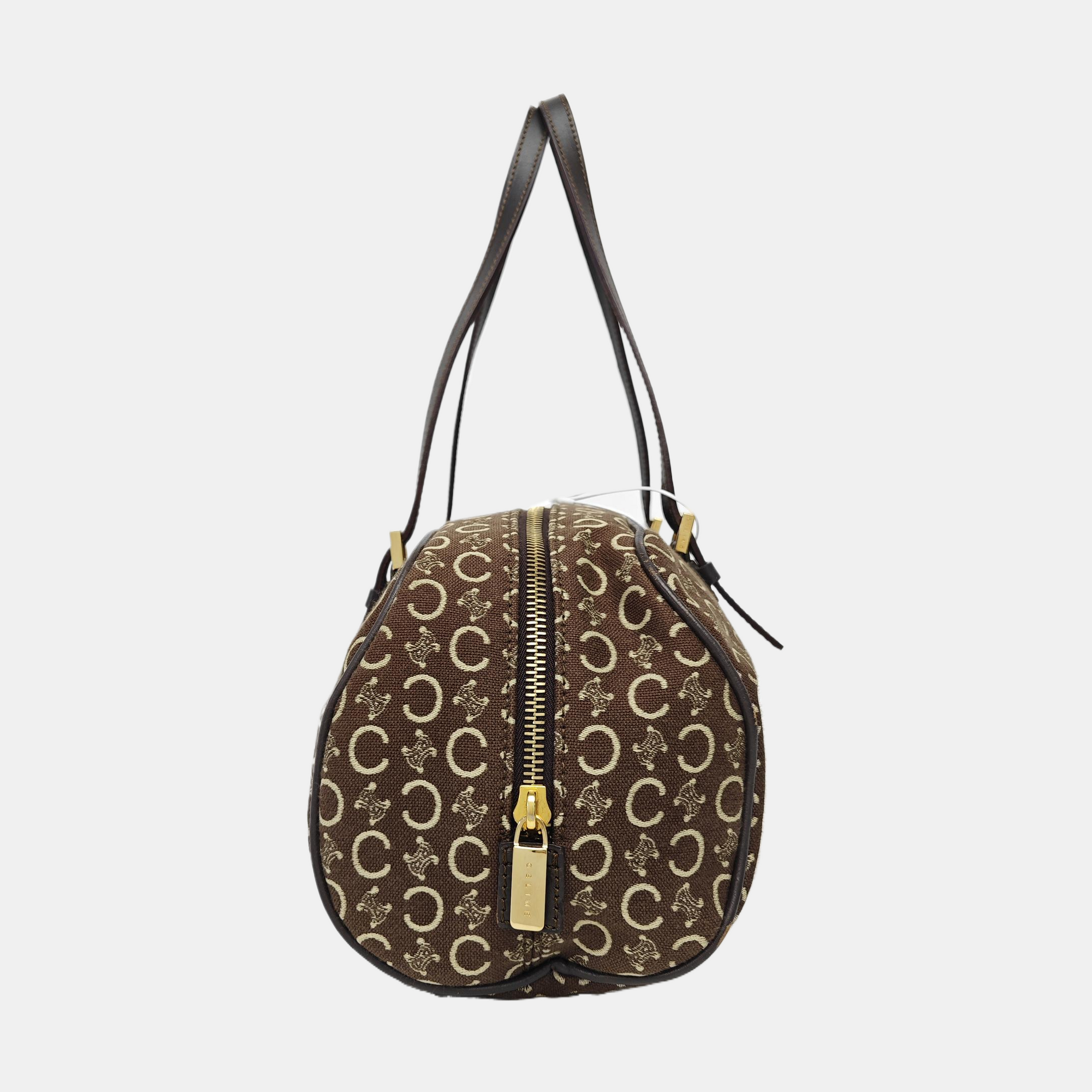 Canvas Top Handle Bag Brown