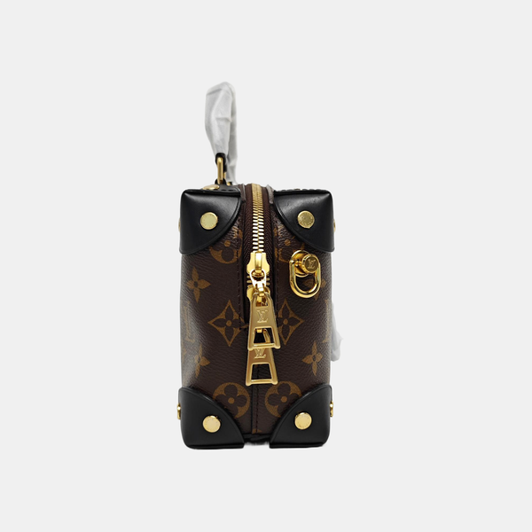 PETITE MALLE Monogram Coated Canvas Brown