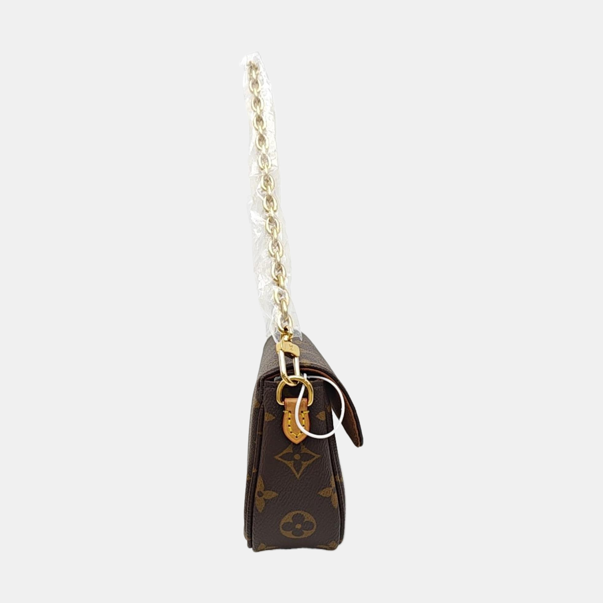 IVY Monogram Coated Canvas Brown