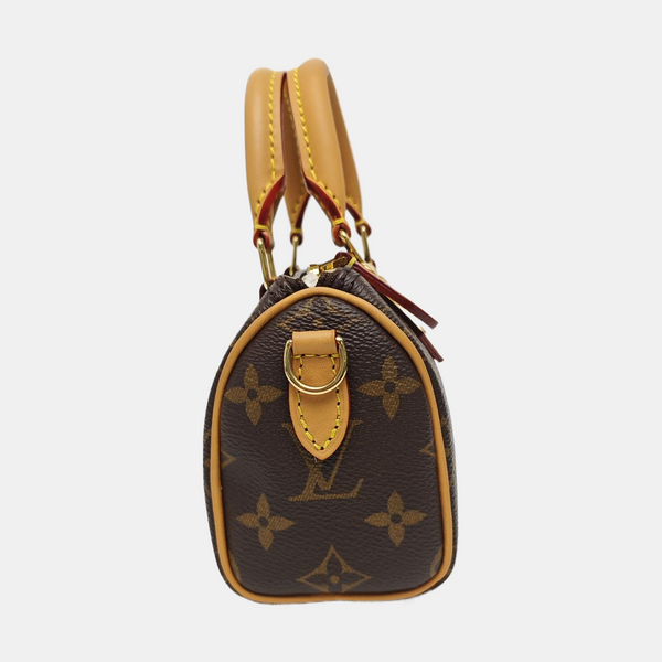 SPEEDY Nano Monogram Coated Canvas Brown