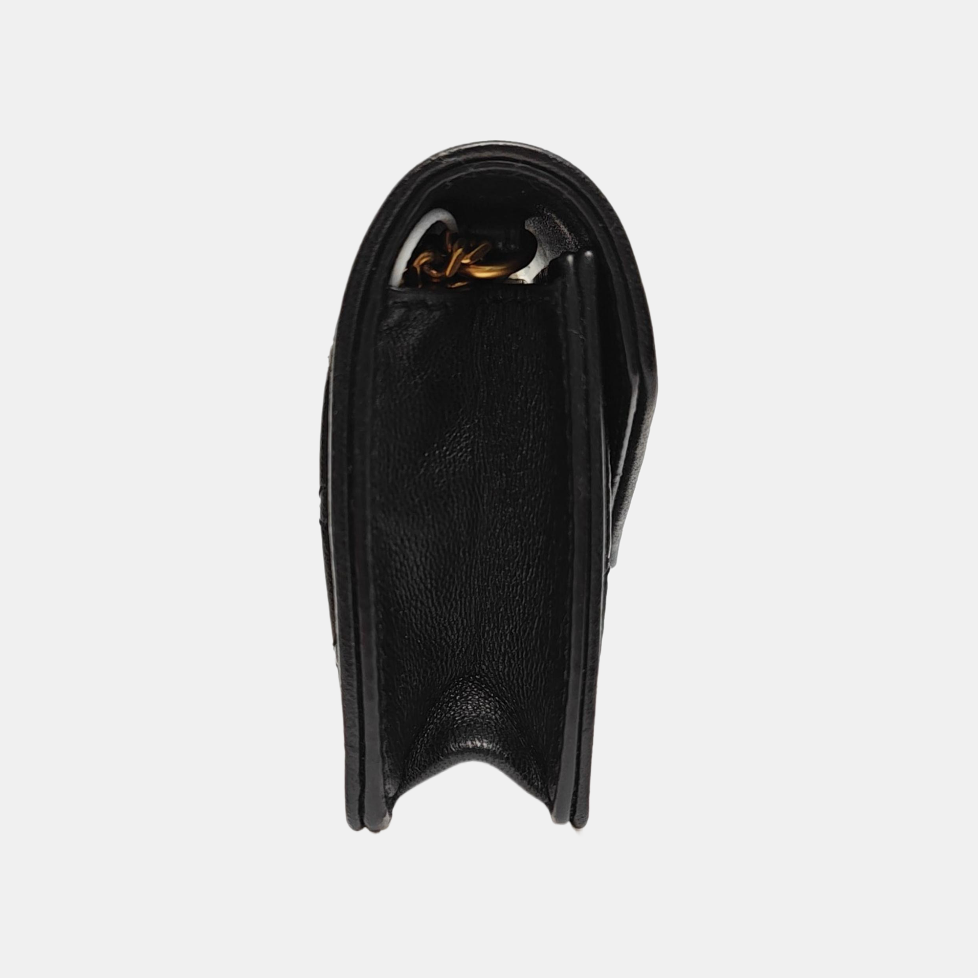 GABY Quilted Lambskin Black