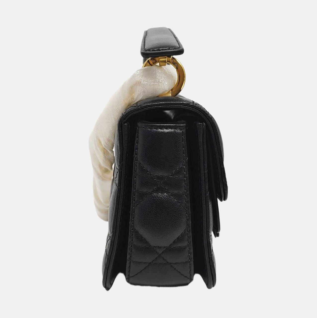 Dior Caro Mini Cannage Calfskin Black