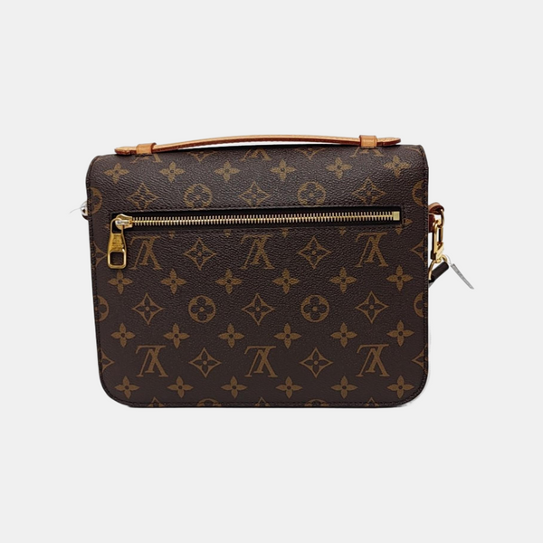 MÉTIS MM Monogram Coated Canvas Brown
