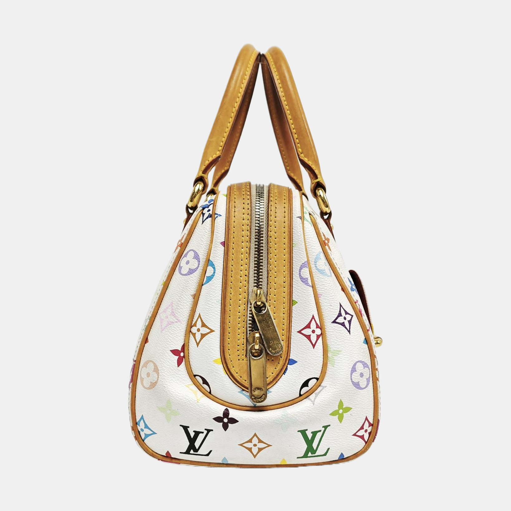 LV × TM PRISCILLA Monogram Coated Canvas White