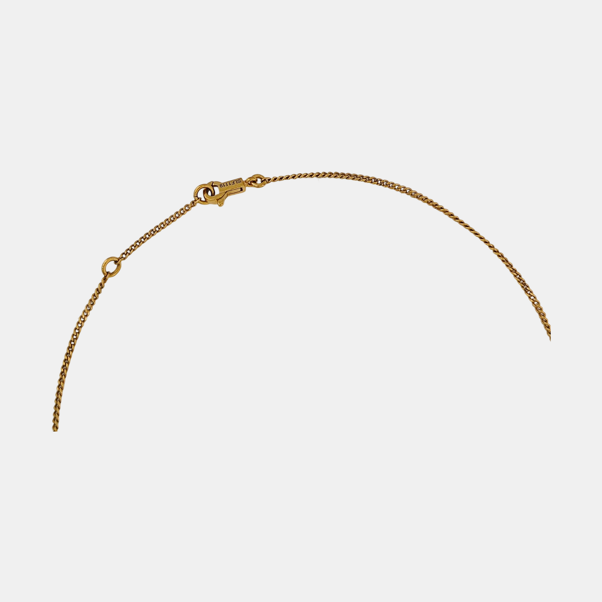 ALPHABET Brass Gold Necklace