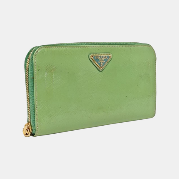 Saffiano Calfskin Wallet Green