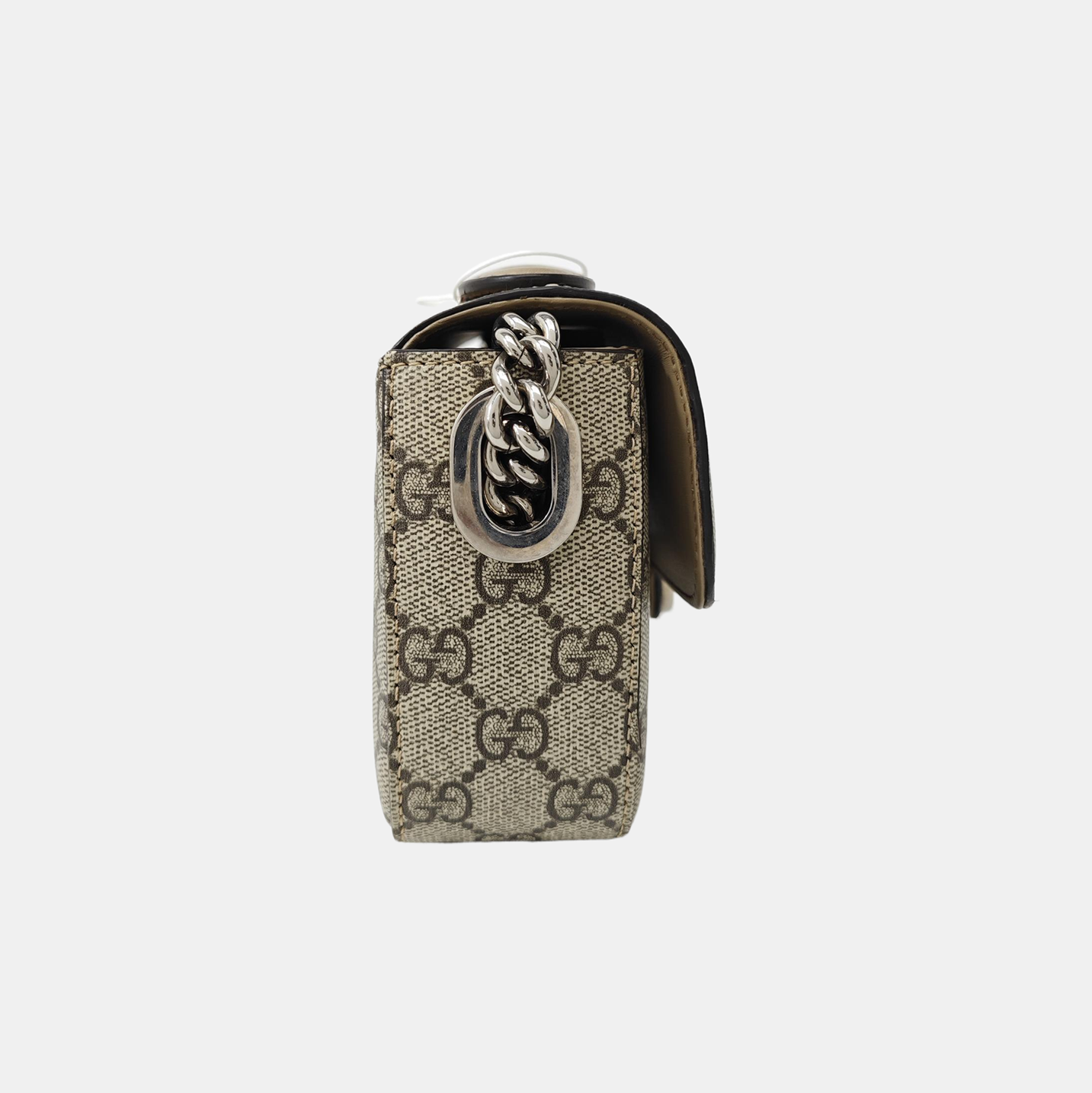 Monogram Coated Canvas Shoulder Bag Gray