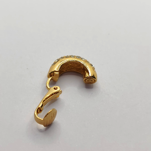 Metal Gold Clip On Earrings