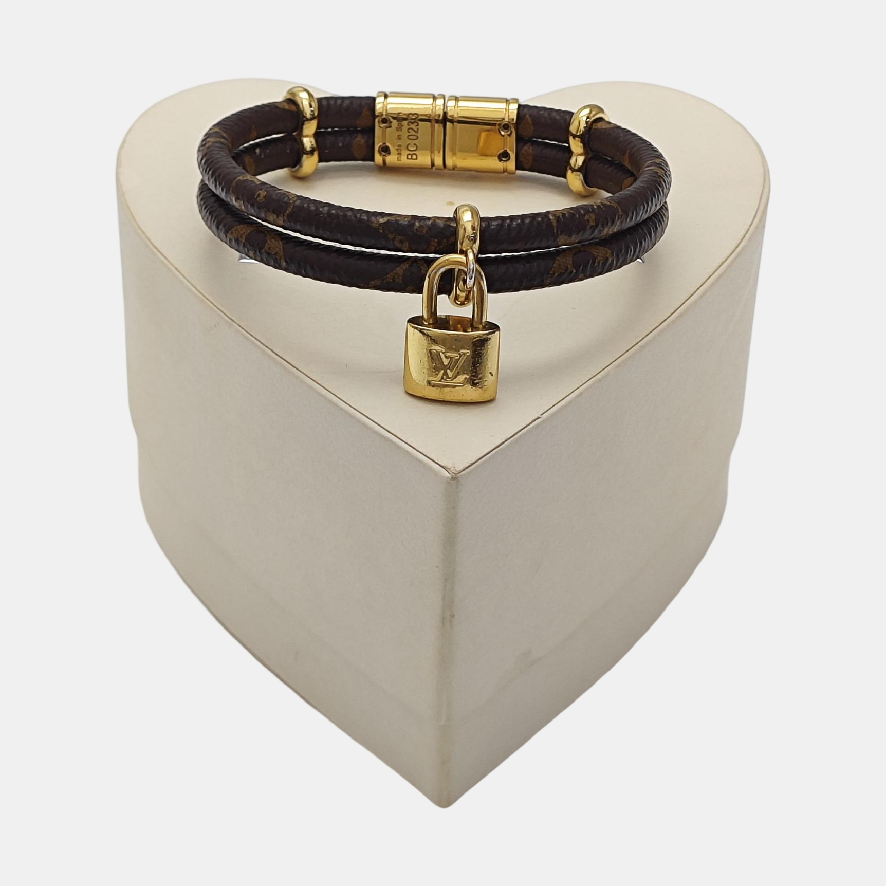 KEEP IT Coated Canvas Brown Bangle