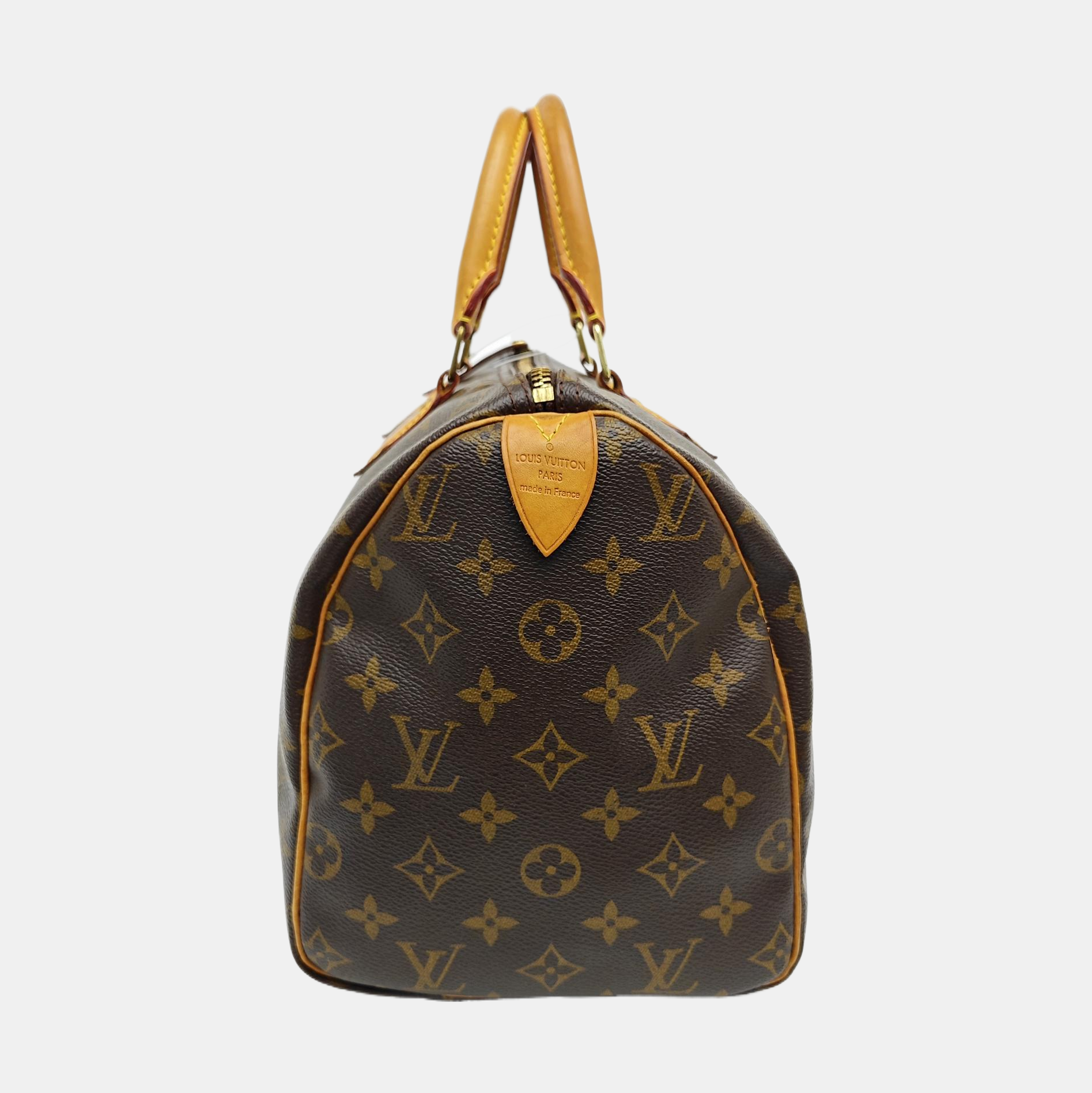 SPEEDY 30 Monogram Coated Canvas Brown