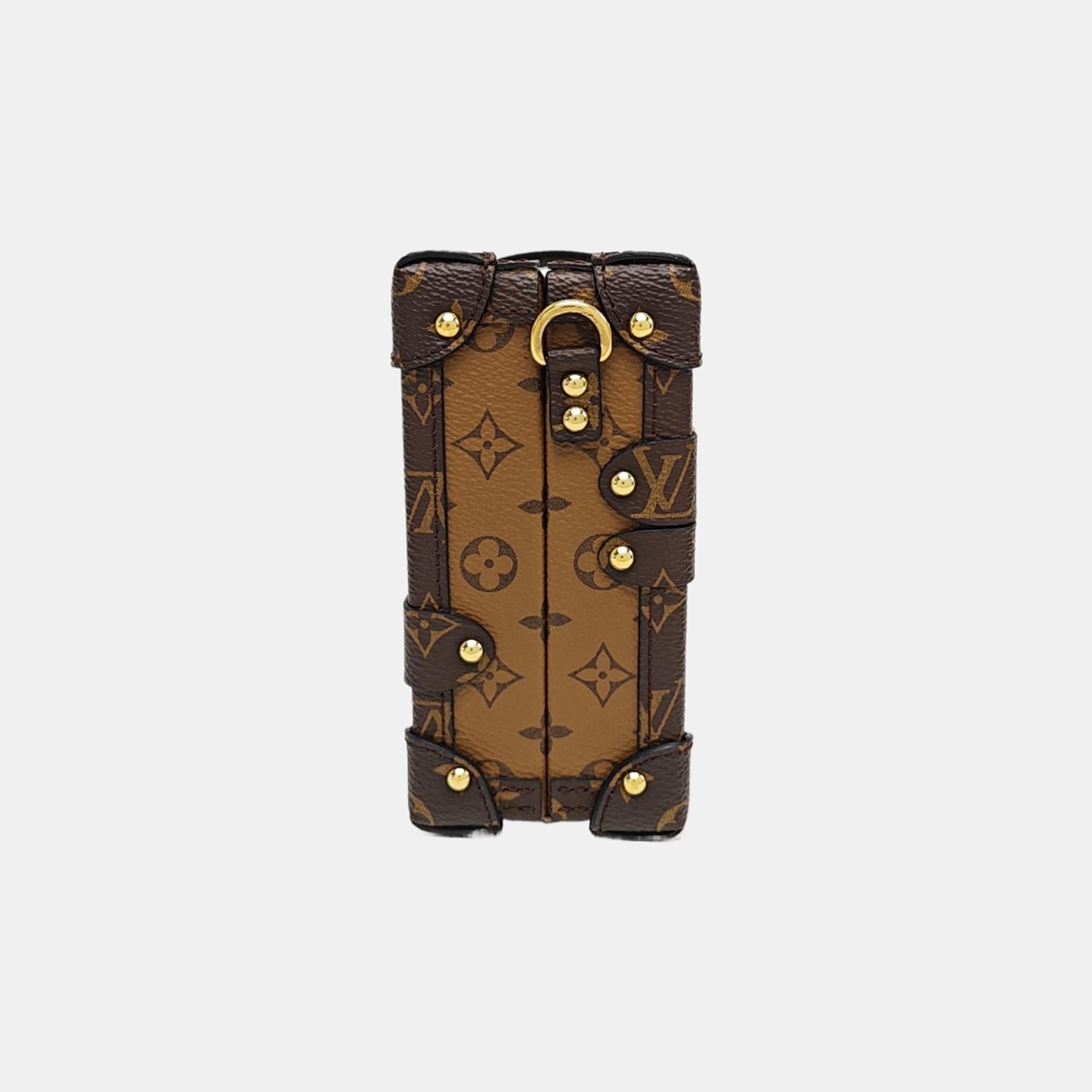 PETITE MALLE Monogram Coated Canvas Brown