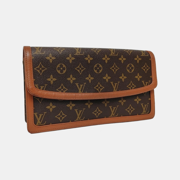 DAME GM Monogram Coated Canvas Brown