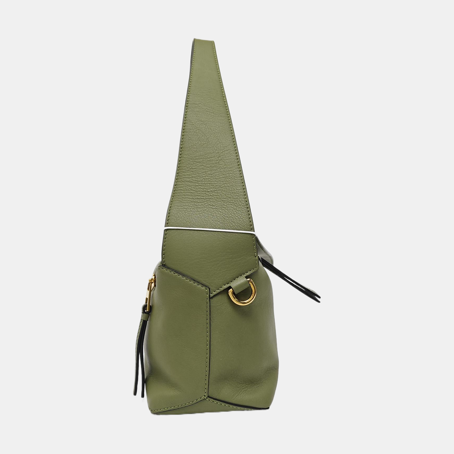 Puzzle Hobo Medium Calfskin Green