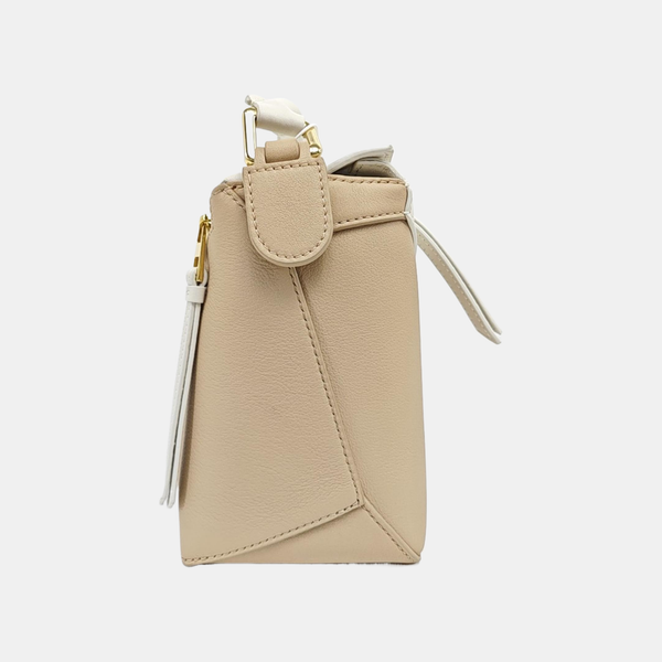 Puzzle Small Calfskin Beige