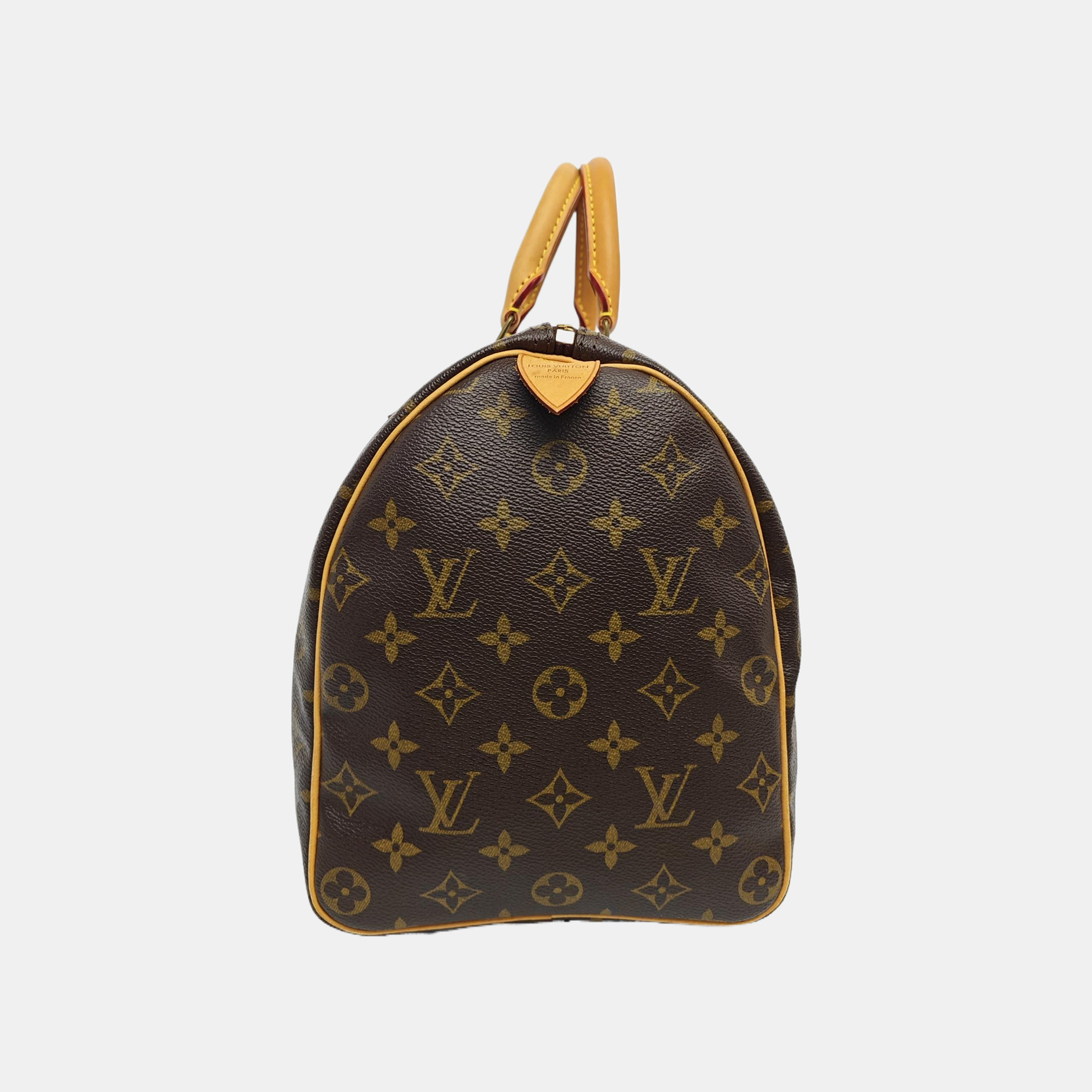 SPEEDY 35 Monogram Coated Canvas Brown