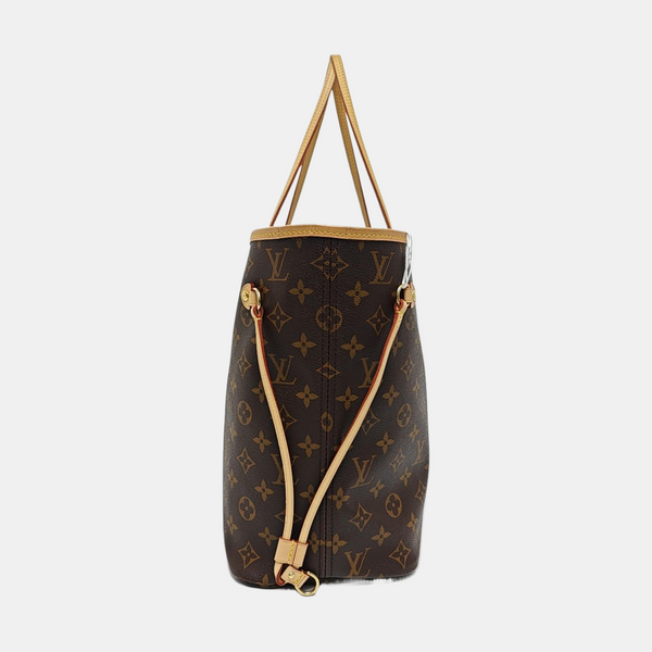 NEVERFULL MM Monogram Coated Canvas Brown