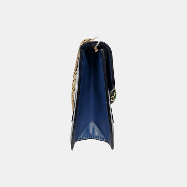 SERPENTI FOREVER Small Quilted Calfskin Blue