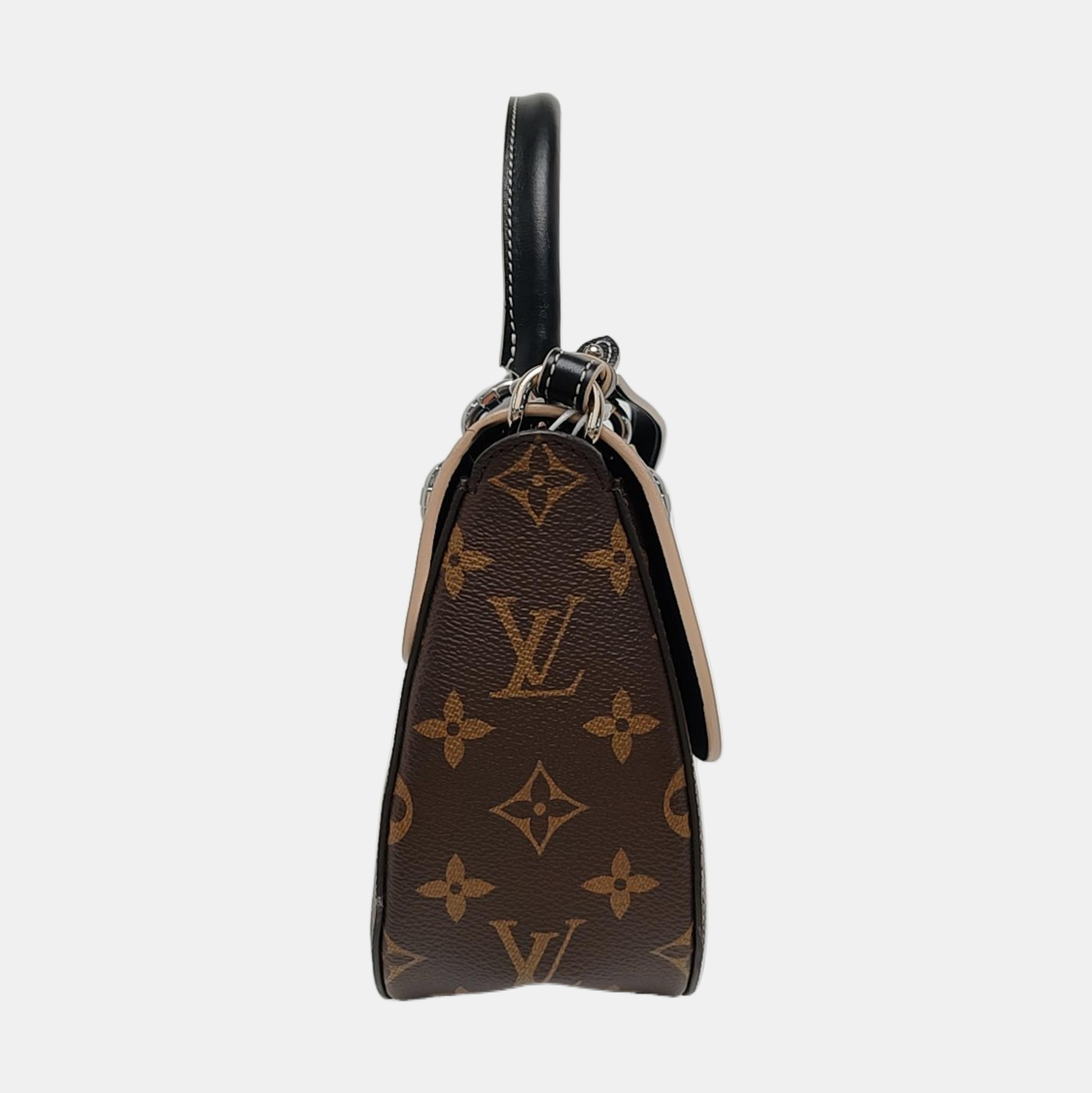 CHAIN IT PM Monogram Coated Canvas Black