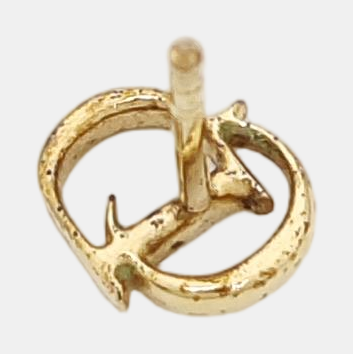 Clair D Lune Metal Gold Stud Earrings