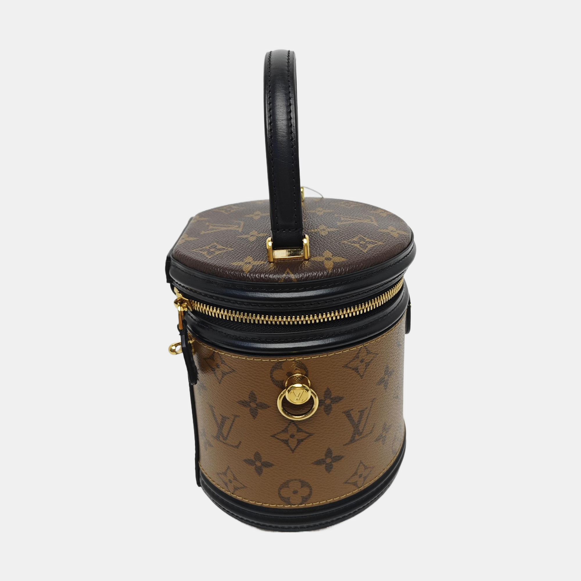 CANNES PM Monogram Coated Canvas Brown