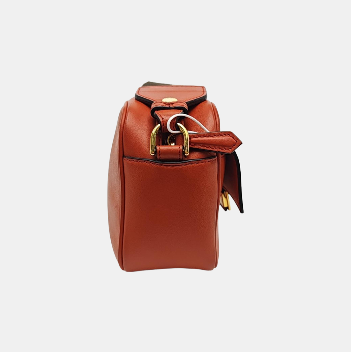 Leather Shoulder Bag Mini Orange