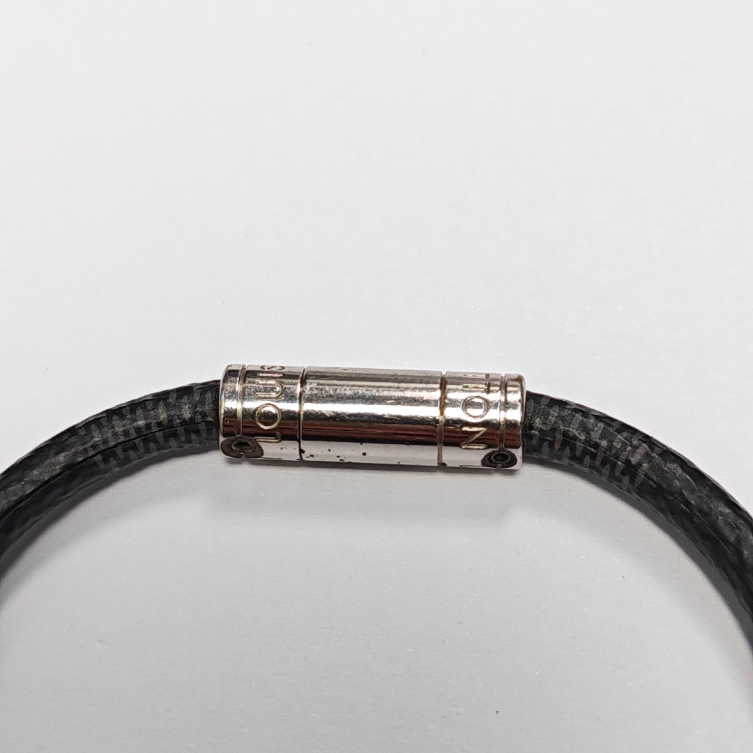 Coated Canvas Black Bangle