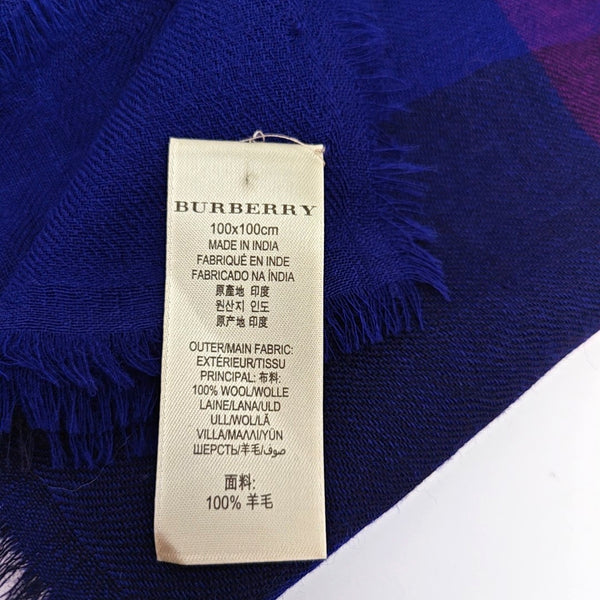 Wool Scarf Blue