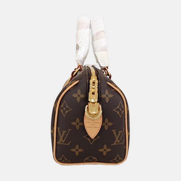 SPEEDY 20 Monogram Coated Canvas Brown