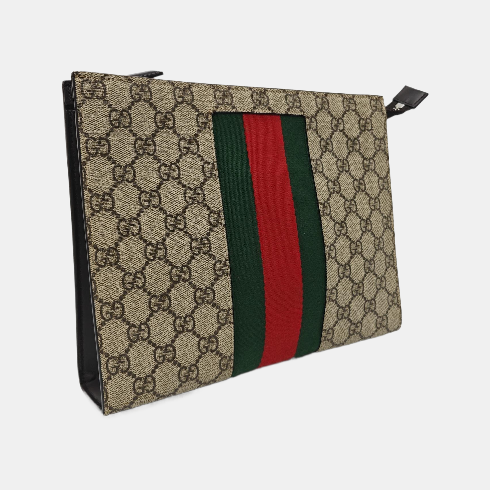 GG Supreme Monogram Coated Canvas Black