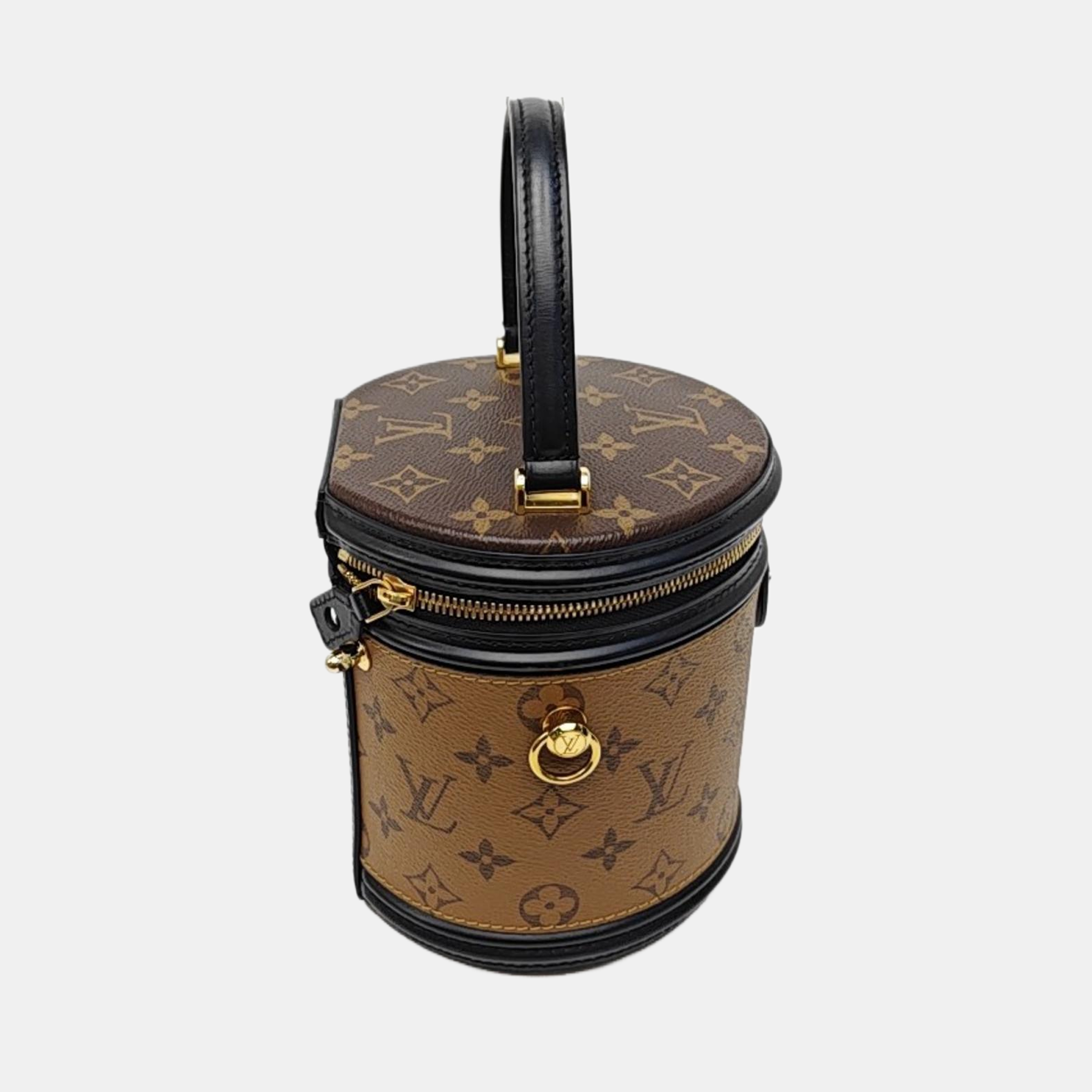 CANNES PM Monogram Coated Canvas Brown
