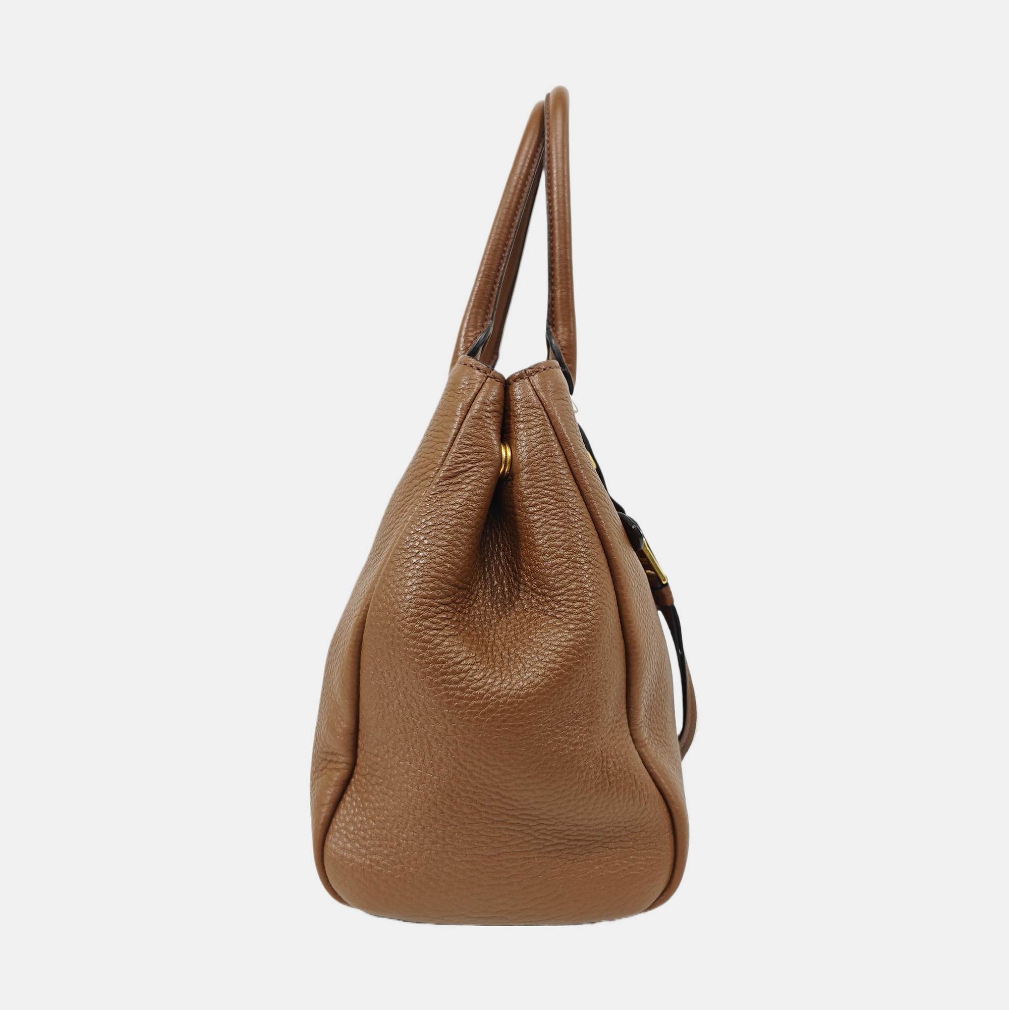 Calfskin Shoulder Bag Brown