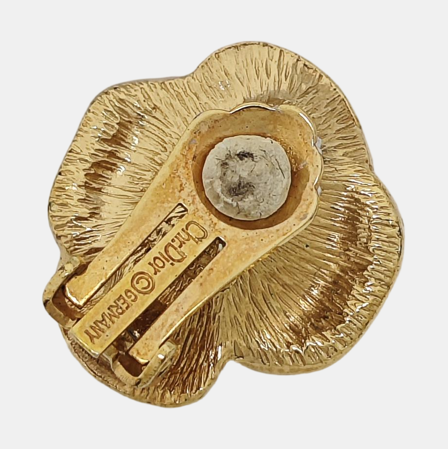 Metal Gold Clip On Earrings
