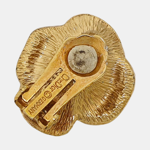 Metal Gold Clip On Earrings