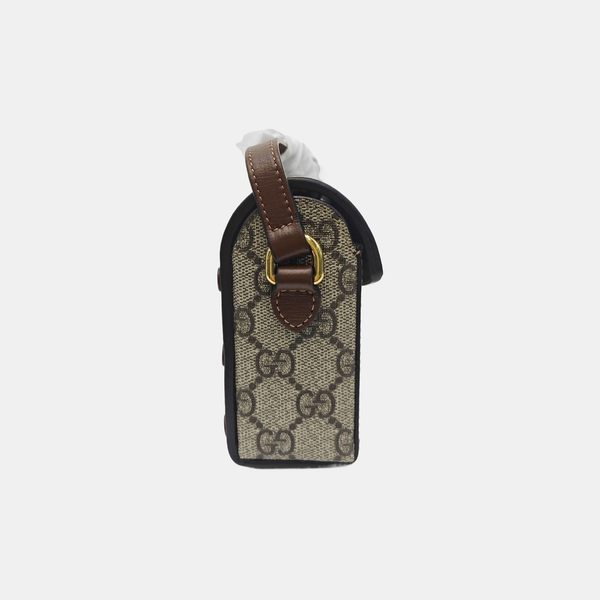 Horsebit 1955 Mini Monogram Coated Canvas Beige
