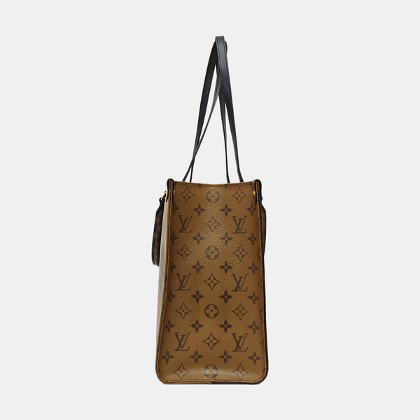 ONTHEGO MM Monogram Coated Canvas Brown