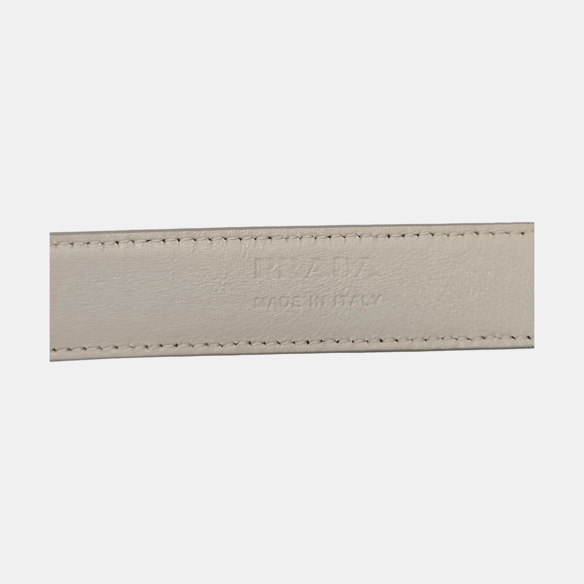 Leather Belt White