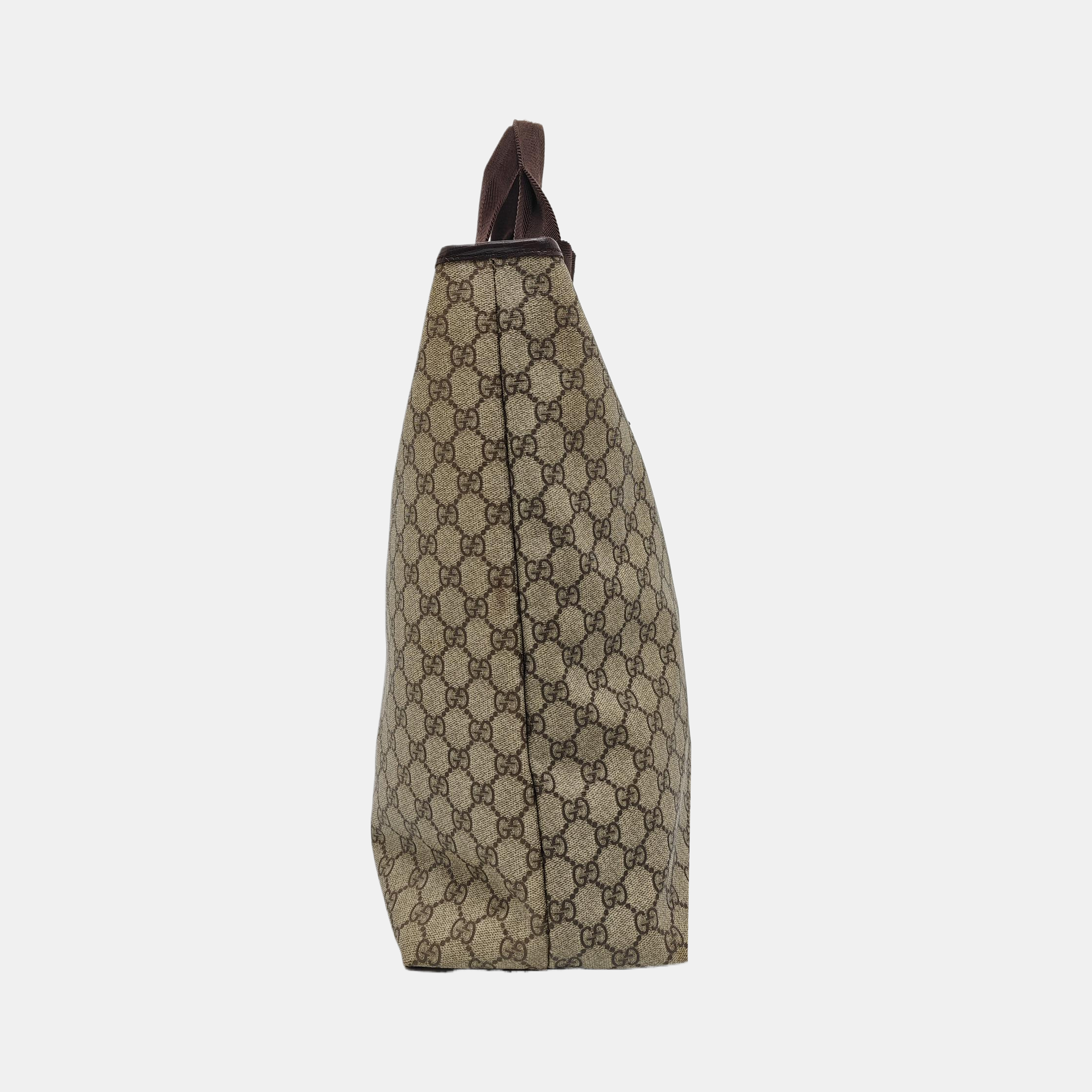 Monogram Coated Canvas Tote Bag Black
