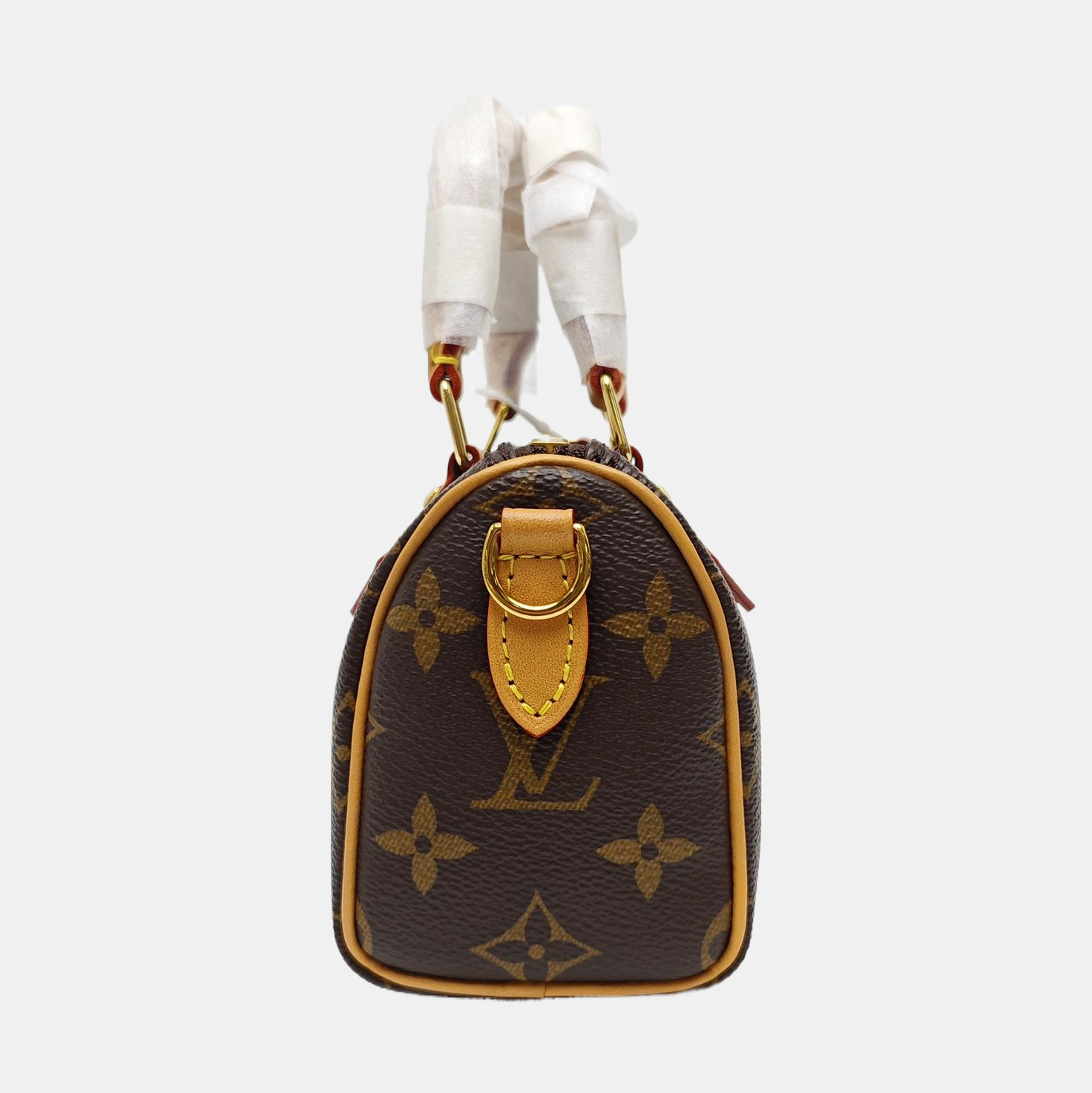 SPEEDY Nano Monogram Coated Canvas Brown