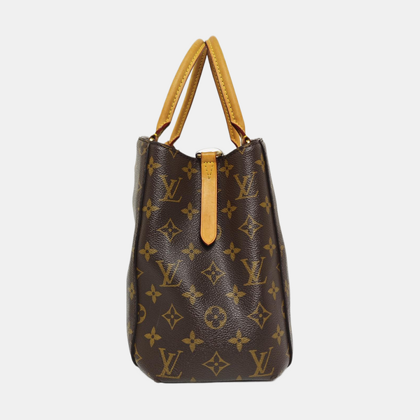 MONTAIGNE Monogram Coated Canvas Brown