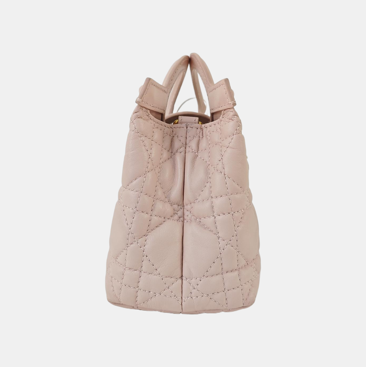 Jolie Top Handle Mini Cannage Lambskin Pink