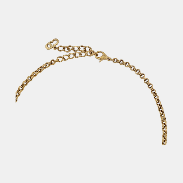 Petit CD Metal Gold Necklace