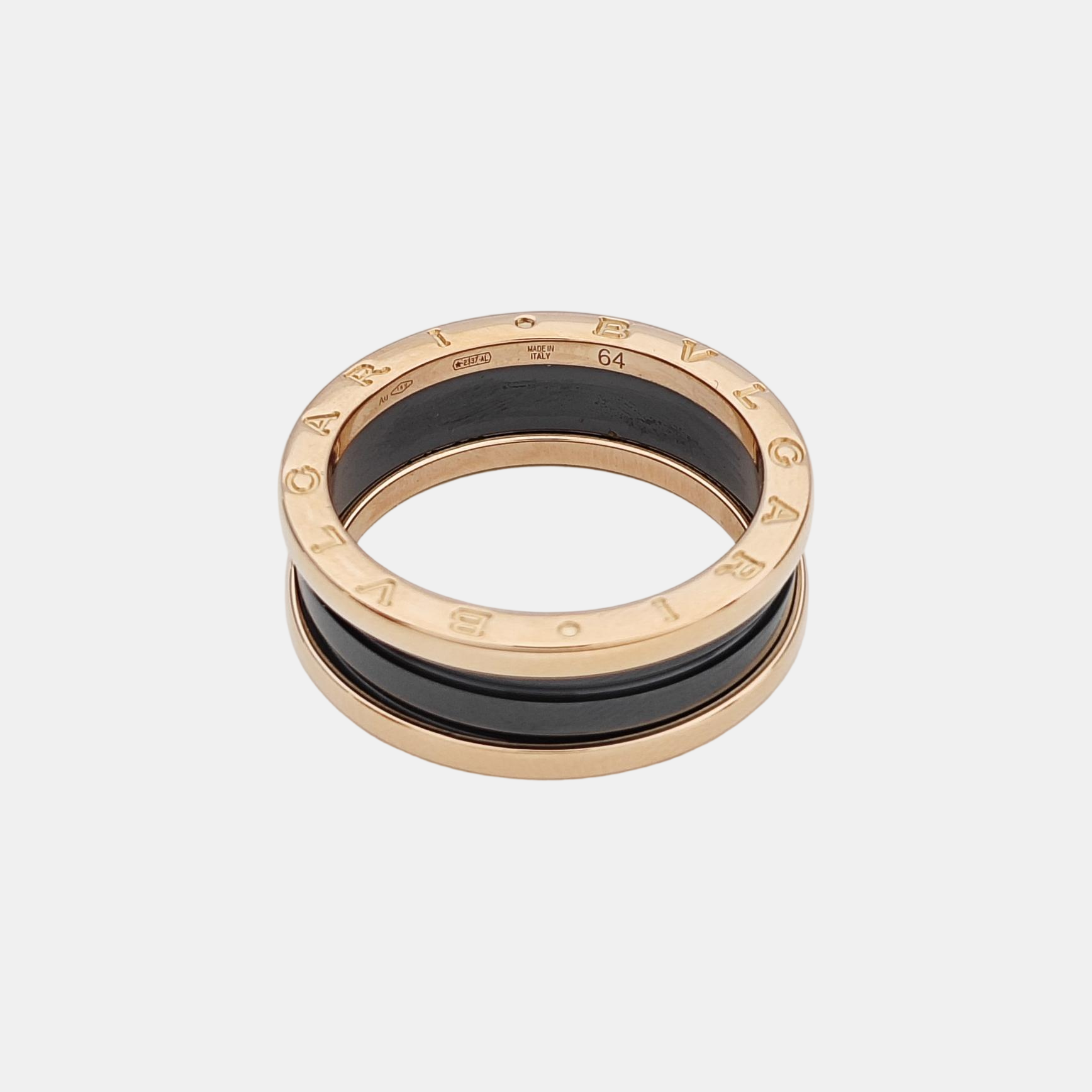 B.ZERO1 18k Rose Gold Ring EU 64