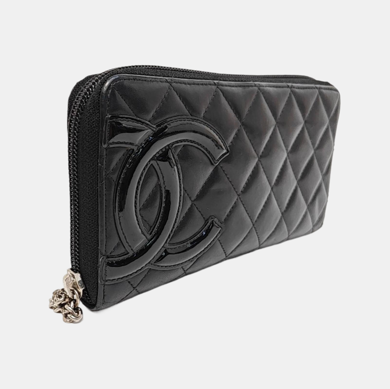 Authenticated pre-owned  CAMBON Quilted Calfskin Black - Clutch at Looply